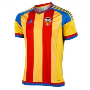 Именная футбольная футболка Валенсия Санти Мина Гостевая 2015 2016 длинный рукав 2XL(52)