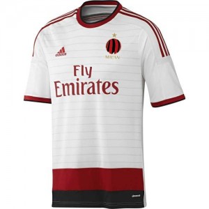 Именная футбольная футболка Милан Сусо Гостевая 2014 2015 короткий рукав 2XL(52)
