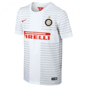 Футбольная футболка для детей Интер Милан Гостевая 2014 2015 длинный рукав 2XL (рост 164 см)