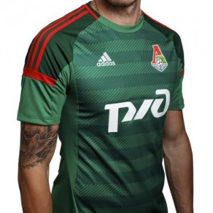 Футбольная футболка для детей Локомотив Гостевая 2015 2016 короткий рукав XL (рост 152 см)