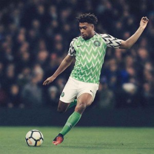 Футболка сборной Нигерии по футболу ЧМ-2018 Домашняя длинный рукав 2XL(52)