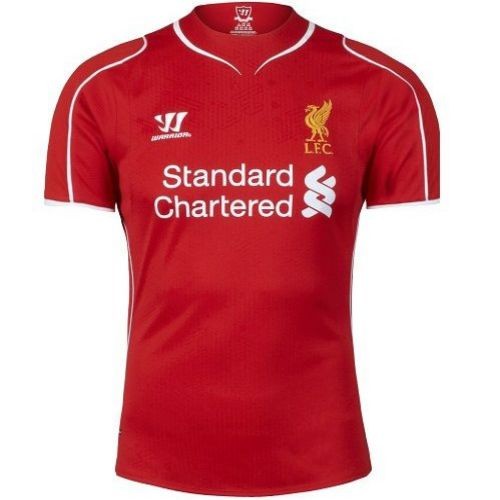 Футбольная футболка для детей Ливерпуль Домашняя 2014 2015 длинный рукав XS (рост 110 см)