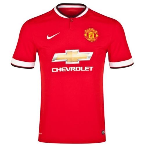 Футбольная футболка для детей Манчестер Юнайтед Домашняя 2014 2015 длинный рукав M (рост 128 см)