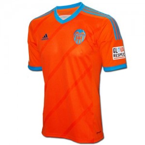 Футбольная футболка Валенсия Гостевая 2014 2015 длинный рукав 5XL(60)