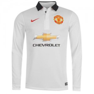 Именная футбольная футболка для детей Манчестер Юнайтед Ромелу Лукаку Гостевая 2014 2015 длинный рукав 2XL (рост 164 см)