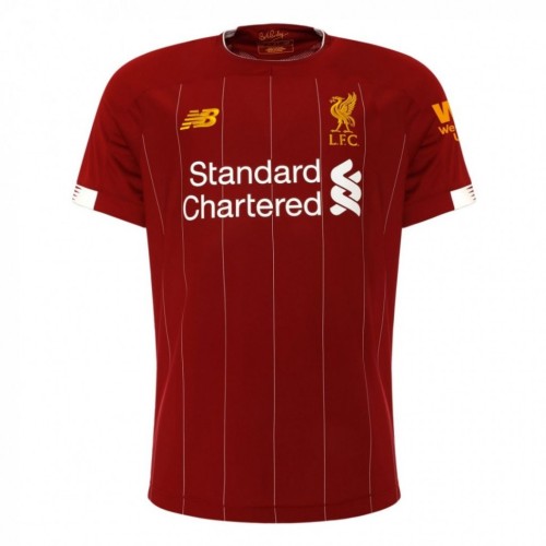 Футбольная футболка для детей Ливерпуль Домашняя 2019 2020 длинный рукав XS (рост 110 см)
