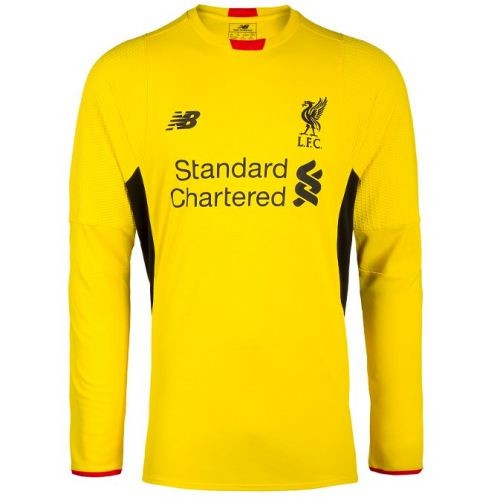 Именная вратарская футбольная футболка для детей Ливерпуль Лорис Кариус Гостевая 2015 2016 длинный рукав XL (рост 152 см)
