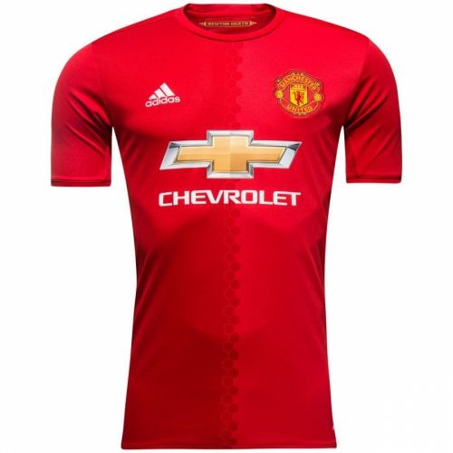 Футбольная футболка для детей Манчестер Юнайтед Домашняя 2016 2017 длинный рукав 2XS (рост 100 см)
