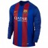 Именная футбольная футболка Барселона Лионель Месси Домашняя 2016 2017 длинный рукав 6XL(62)