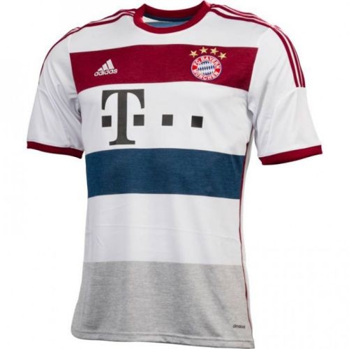 Футбольная футболка для детей Бавария Мюнхен Гостевая 2014 2015 короткий рукав L (рост 140 см)