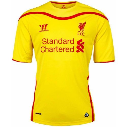 Футбольная футболка для детей Ливерпуль Гостевая 2014 2015 короткий рукав XL (рост 152 см)