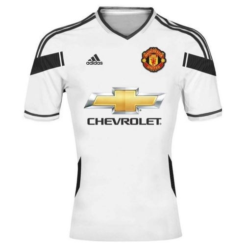 Футбольная футболка для детей Манчестер Юнайтед Гостевая 2015 2016 длинный рукав 2XS (рост 100 см)