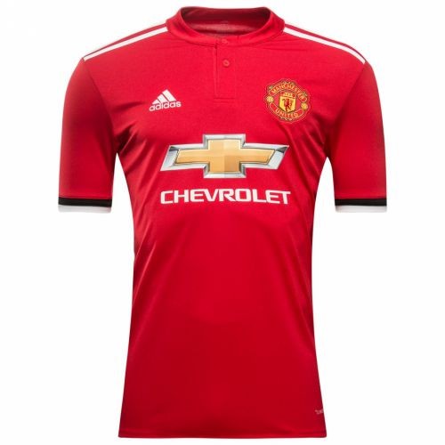 Футбольная футболка для детей Манчестер Юнайтед Домашняя 2017 2018 длинный рукав XL (рост 152 см)