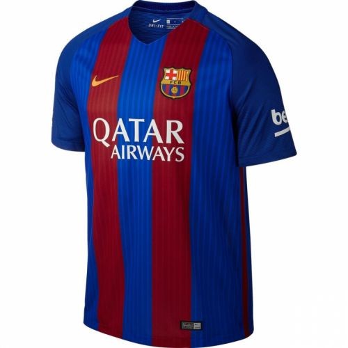 Именная футбольная футболка Барселона Лионель Месси Домашняя 2016 2017 короткий рукав S(44)