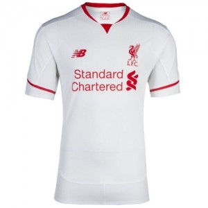 Футбольная футболка для детей Ливерпуль Гостевая 2015 2016 короткий рукав 2XL (рост 164 см)