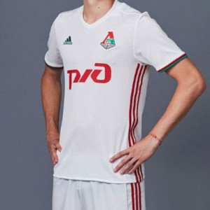 Футбольная футболка для детей Локомотив Гостевая 2016 2017 длинный рукав 2XS (рост 100 см)