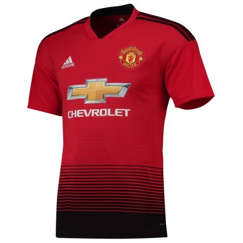 Футбольная футболка для детей Манчестер Юнайтед Домашняя 2018 2019 короткий рукав S (рост 116 см)