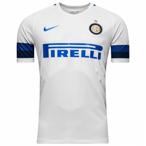 Именная футбольная футболка для детей Интер Милан Милан Шкриньяр Гостевая 2016 2017 короткий рукав S (рост 116 см)