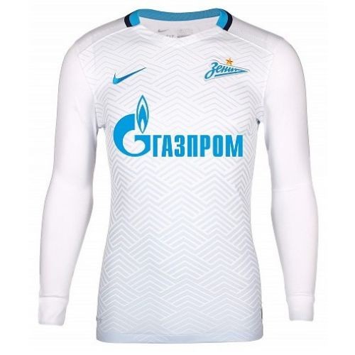 Именная футбольная футболка Зенит Далер Кузяев Гостевая 2015 2016 длинный рукав L(48)