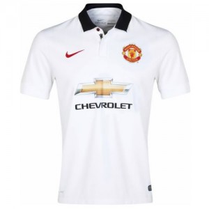 Именная футбольная футболка для детей Манчестер Юнайтед Поль Погба Гостевая 2014 2015 короткий рукав 2XS (рост 100 см)